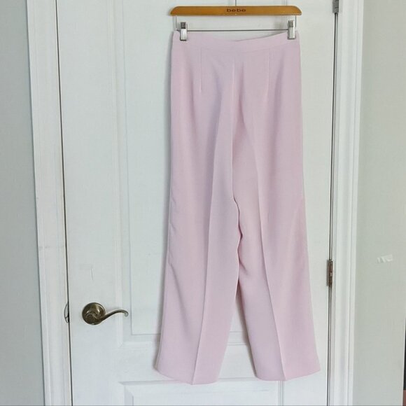 VINTAGE pink lilac flowy wide leg pants trousers size Small @y - Picture 7 of 10
